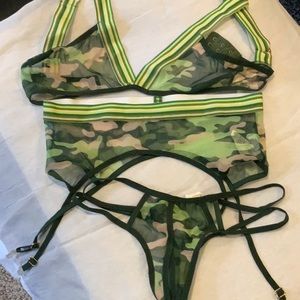 3 piece naughty lingerie set